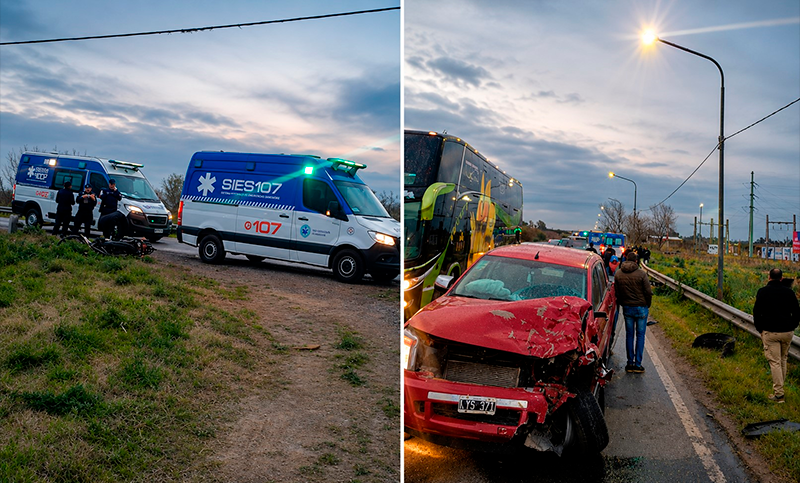 Otro siniestro fatal en Ruta 34: una camioneta colisionó con dos motos y una persona falleció