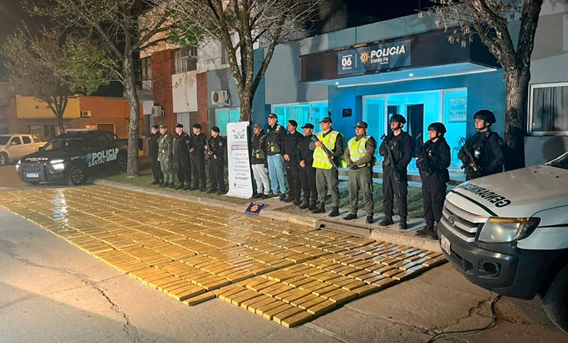 Secuestraron casi una tonelada de marihuana en un campo del norte de Santa Fe