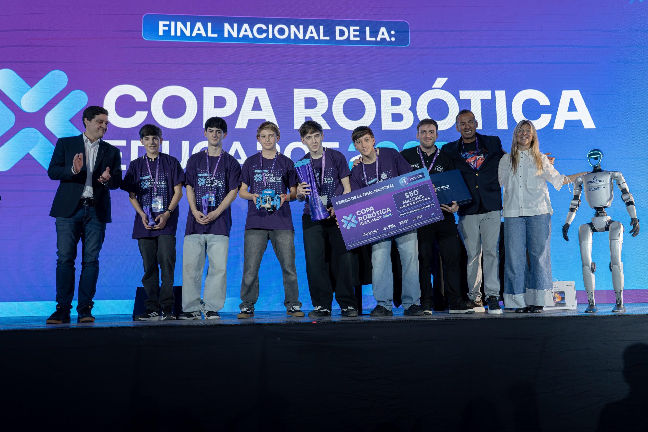 Todo un triunfo: la Copa Robótica Educabot 2026 fue obtenida por un equipo de estudiantes santafesinos