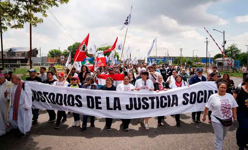 Organizaciones sociales presentaron un escrito para entregar al papa: «Deshumanización y crueldad»