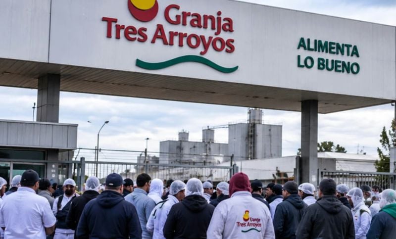 Granja Tres Arroyos ratificó 1.250 despidos: fracasó la conciliación y la Justicia frena sus activos por deudas de USD 350 millones