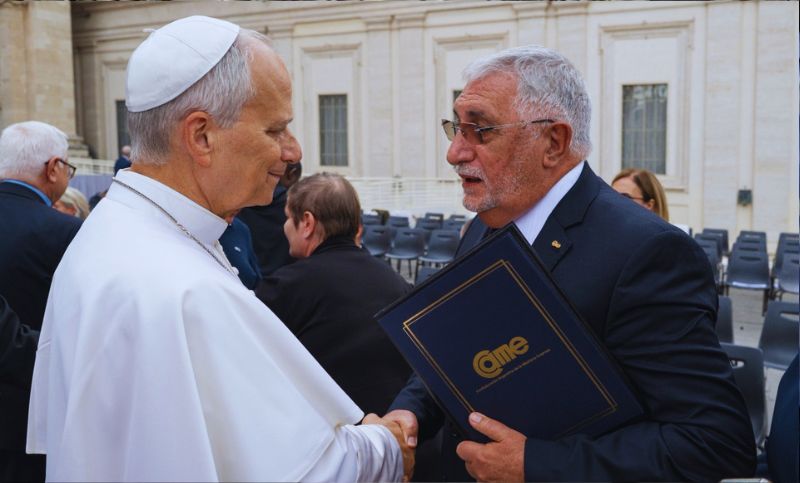 Las pymes llevaron la voz federal al Vaticano: Ricardo Diab se reunió con el papa León XIV