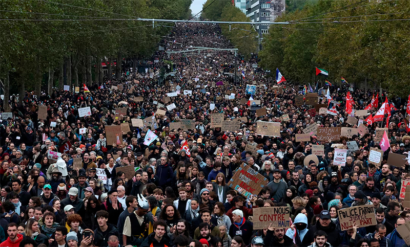 Sábado de protesta en Francia: ciudadanos volvieron a las calles para denunciar el alto costo de vida