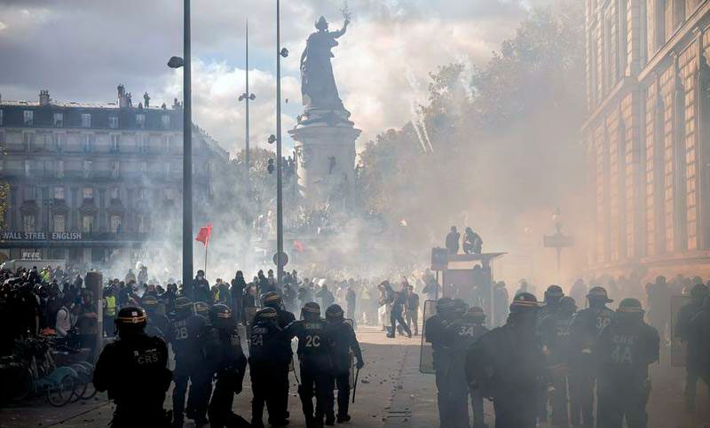 Macron endurece el control y pide frenar las manifestaciones en Francia por temor a los disturbios