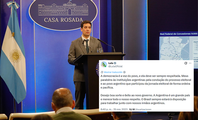 Infantilismo de Estado: el Gobierno dice que no saludará a Lula porque “no saludó a Milei en 2023”, pero sí lo hizo
