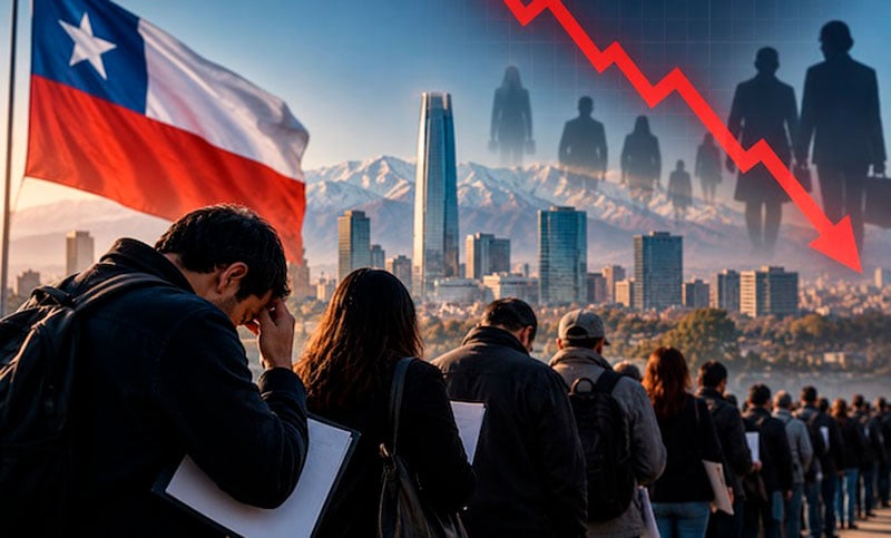 El desempleo en Chile sube al 9,8%, suman más de un millón los desocupados