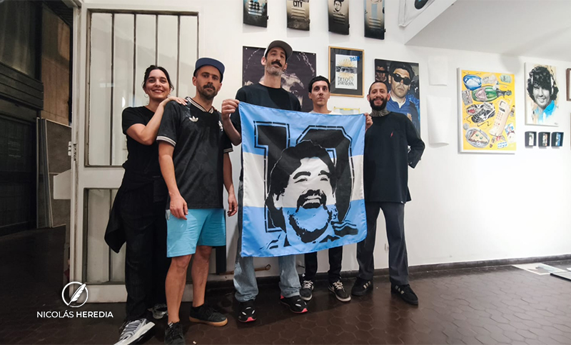 Una muestra de arte para celebrar el cumpleaños de Diego Armando Maradona