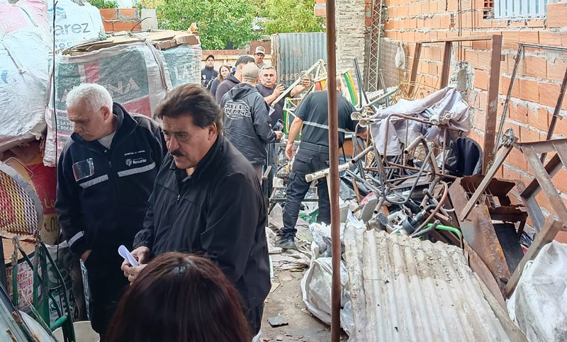Clausuraron tres chatarrerías y durante el procedimiento secuestraron cobre y cables