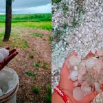 Tormentas en el centro de Santa Fe y Córdoba: hubo caída de granizo e intensas lluvias