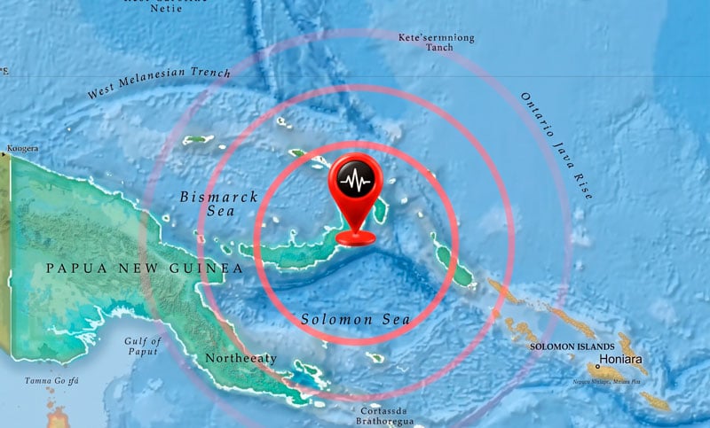 Dos sismos de magnitud superior a 5 sacudieron Papúa Nueva Guinea y pusieron en alerta a una de las zonas más sísmicas del Cinturón de Fuego del Pacífico